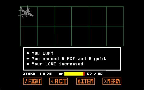 undertale lv 20 stats.